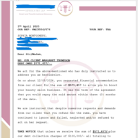 Drafted a Demand Letter for debt collection