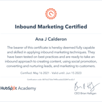Inbound Marketing Certification