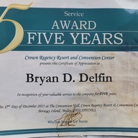 My 5 Years Recognition the Company