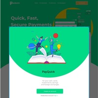 Client side view of Payquick Fintech web app
