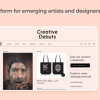 Platform for emerging artists and designers 