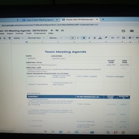 Creating meeting agenda 