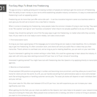 Freelancing Article
