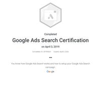 Google Ads Search Certification 