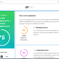 An English language test score to show my fluency.