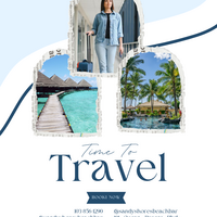 Blue White Simple Travel Threads Post