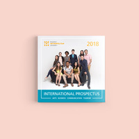 Budapest Metropolitan International Prospectus print design
