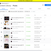Scheduled  post for Clients Social Media