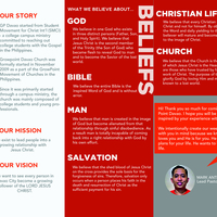 Inside Brochure for Church