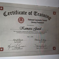 Adult Professional Development certificate