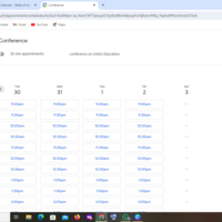 Calendar Appointment Scheduling
