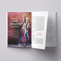 Health and beauty female magazine design
