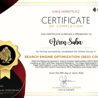 SEO GOLD CERTIFICATE