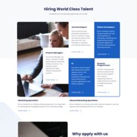 One page website design 