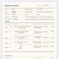 Meeting Agenda