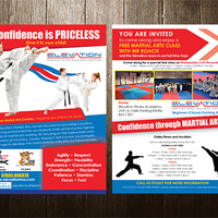 Leaflet Design project for Elevation Martial Arts