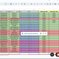Product Research Sheets