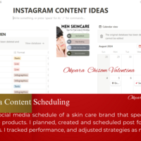 Social media content scheduling Using Notion