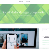 Home page of my website made in wordpress