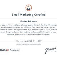 Hubspot email marketing certificate