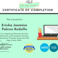 Certificate of Completion of BAS and IAS Training