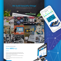 Single page multi-section website