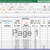 List of materials needed for factory Assembly