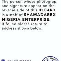 Id card back