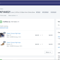 Checking orders via Shopify