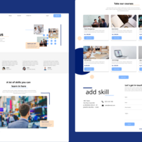 Web Design Landing Page Add Skill