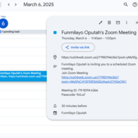 Meeting planned with the use of Zoom for a busy Executive