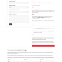 ACUDEO College online application