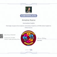 Intermediate English Certificate