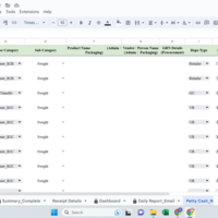 Data Entry For Petty Cash