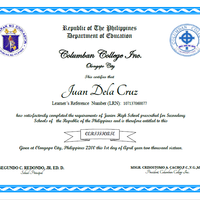 Certificate design
