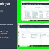 I created ticket using Hubspot
