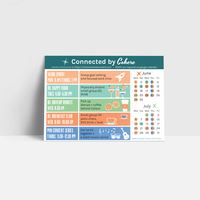 Event calendar postcard design