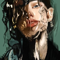 Water Portrait (digital)