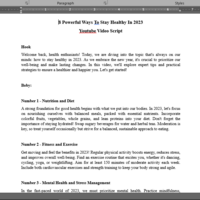 Professional Script Writing