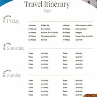 Travel Itinerary