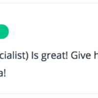 Feedback from a client