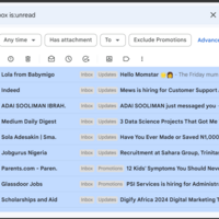 Bulk marking of all emails as read
