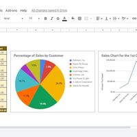 Produce a Pie Chart and Line Graph on the given data