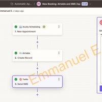 Acuity, Airtable and Twilio ZAPI
