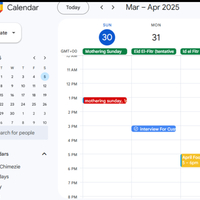 Managing calendar for a client