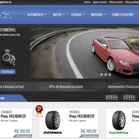 Ecommerce Tire Store header detail - www.pneumania.com.br