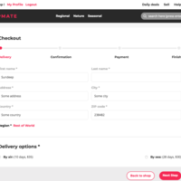 Checkout process 1