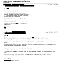 Handled missing delivery case for long-term client