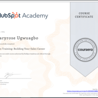 Sales Training Certificate