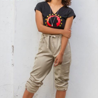 Credits: Tshirt design, pants design. Photoshoot Director. 